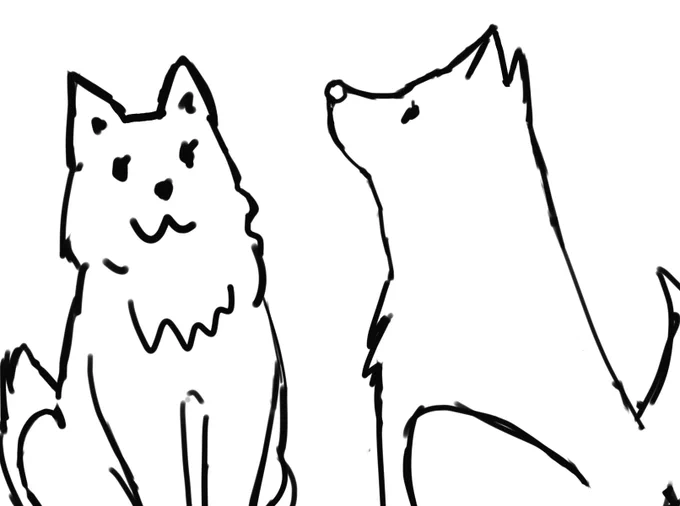 わんわんお!
イッヌから描き始めた。 
