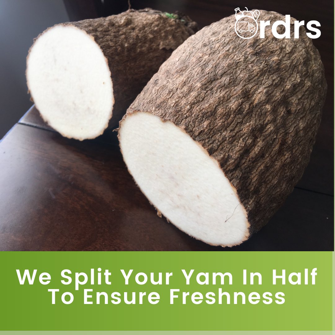 We split your yam in half to ensure freshness.

#delivery #food #lewisham