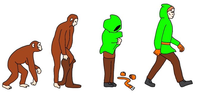 人類の進化のtwitterイラスト検索結果
