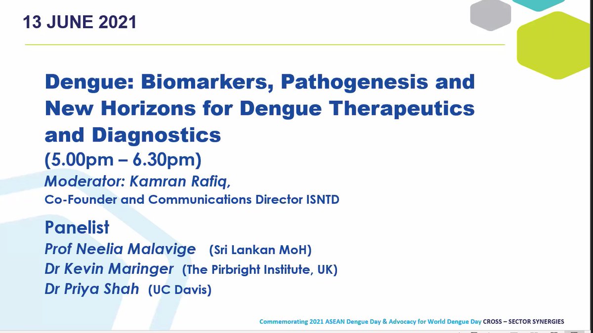 ISNTD (@isntd_press) on Twitter photo On now! #biomarkers, pathogenesis & new horizons for #dengue #therapeutics #diagnostics, in this next session at the <a href="/ISNTD_Press/">ISNTD</a> <a href="/AdvaAsia/">Asia Dengue Voice & Action Group (ADVA)</a> #WorldDengueDay Cross-sector Forum with <a href="/GMalavige/">Neelika Malavige</a> <a href="/MoH_SriLanka/">Ministry of Health</a> <a href="/MaringerLab/">Kevin Maringer (he/they) 🏳️🌈🔬🦟🦠</a> <a href="/Pirbright_Inst/">The Pirbright Institute</a> <a href="/PShahLab/">Priya Shah</a> <a href="/ucdavis/">UC Davis</a> 👉tinyurl.com/ISNTD-ADVA-Wor… On now! #biomarkers, pathogenesis & new horizons for #dengue #therapeutics #diagnostics, in this next session at the <a href="/ISNTD_Press/">ISNTD</a> <a href="/AdvaAsia/">Asia Dengue Voice & Action Group (ADVA)</a> #WorldDengueDay Cross-sector Forum with <a href="/GMalavige/">Neelika Malavige</a> <a href="/MoH_SriLanka/">Ministry of Health</a> <a href="/MaringerLab/">Kevin Maringer (he/they) 🏳️🌈🔬🦟🦠</a> <a href="/Pirbright_Inst/">The Pirbright Institute</a> <a href="/PShahLab/">Priya Shah</a> <a href="/ucdavis/">UC Davis</a> 👉tinyurl.com/ISNTD-ADVA-Wor…