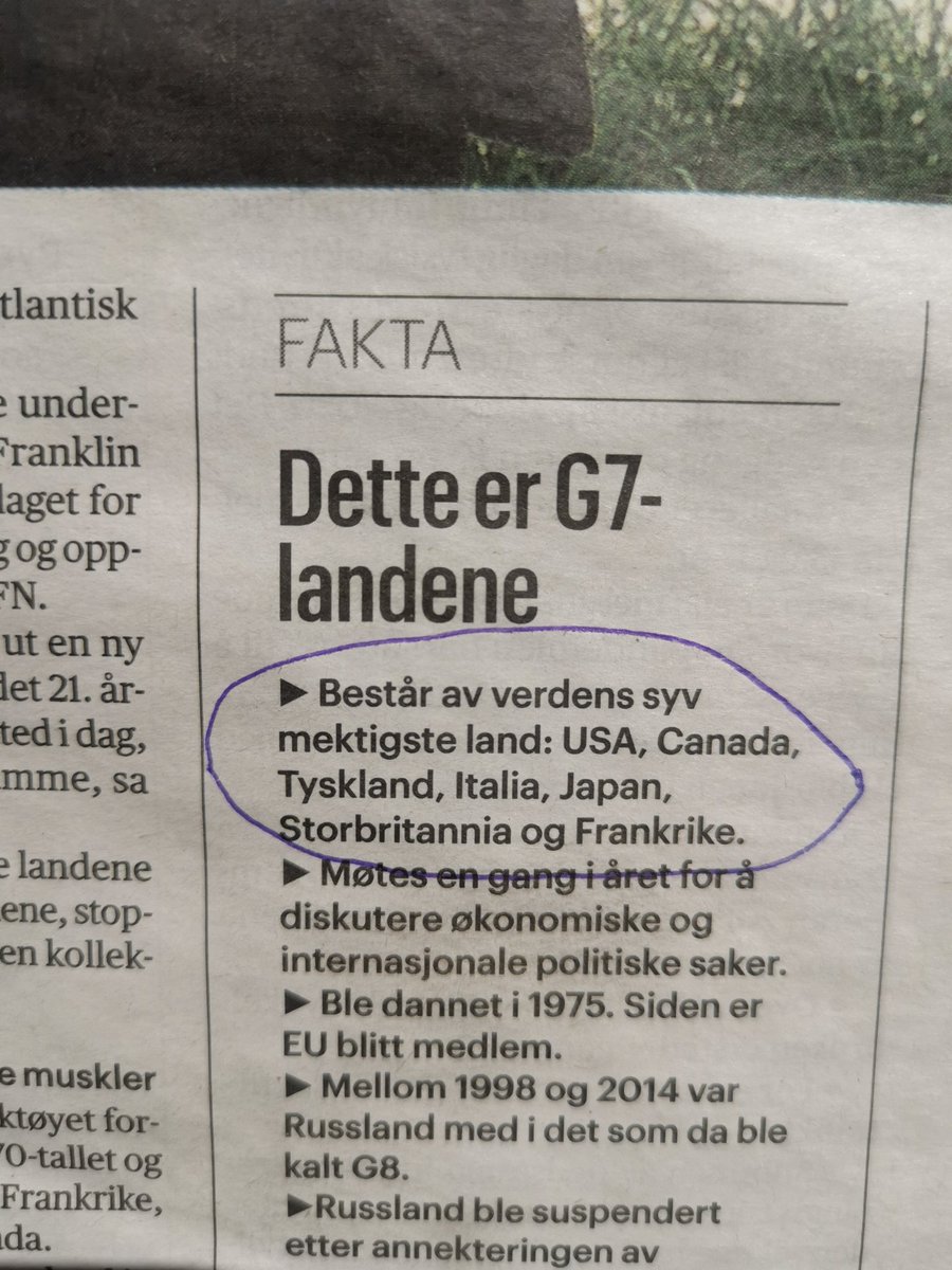 HenningKristoff's tweet image. Aftenposten slår til med euroentriske (alternative) "fakta". Ifølge Aftenposten er faktisk Italia mektigere enn Kina... @TrineEilertsen