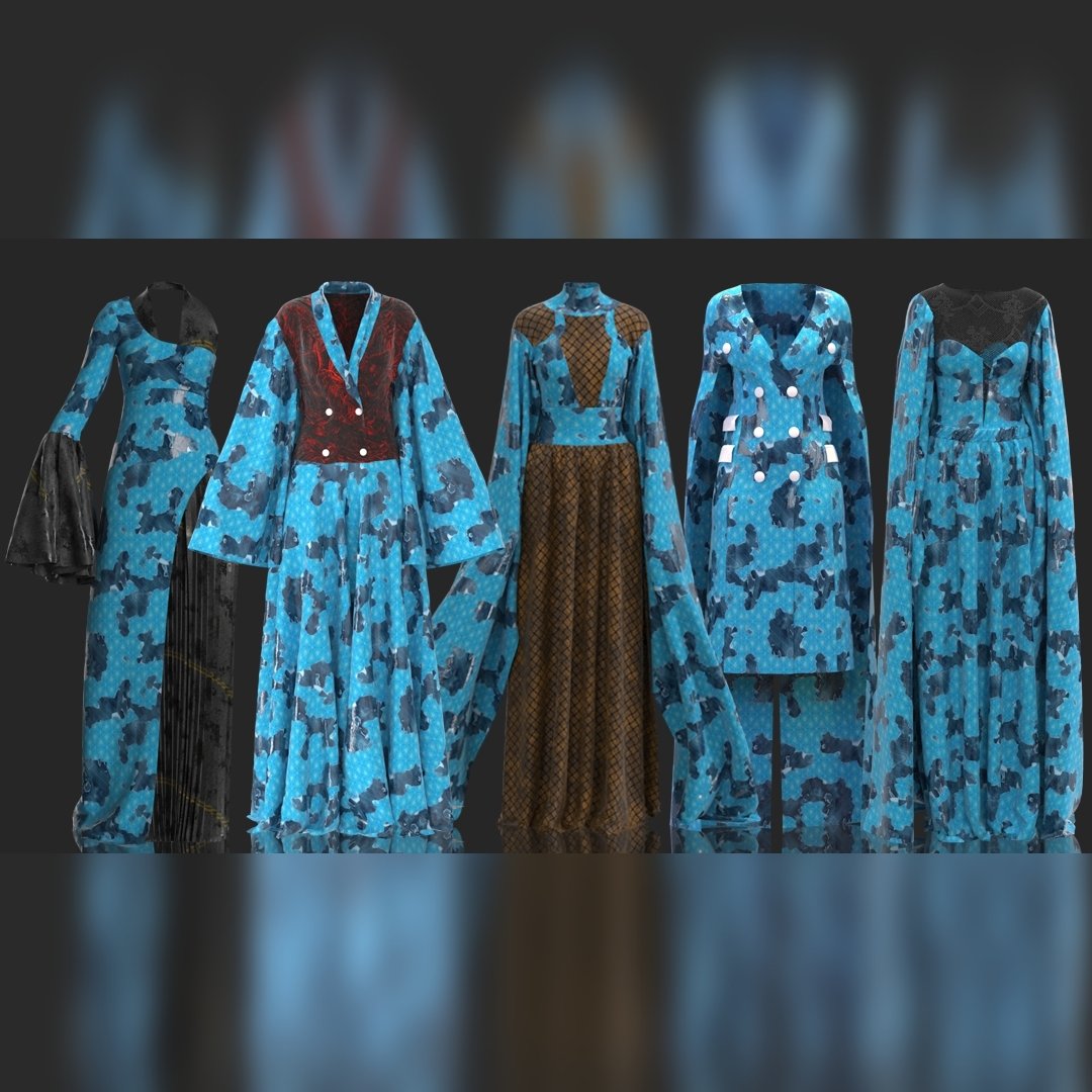 hadeeart's tweet photo. All blue extract from the Árà Collection.
Expand your boundaries and get digitally dressed
Available for purchase on @replicant
#itsclo3d #daz3d #africanprint #beads #3dfashion #nft #blender3d #hadeeart #digitalfashion #3ddesign #clocotw #fashionsingularity #ntfart #fashion https://t.co/PEua2HQELw