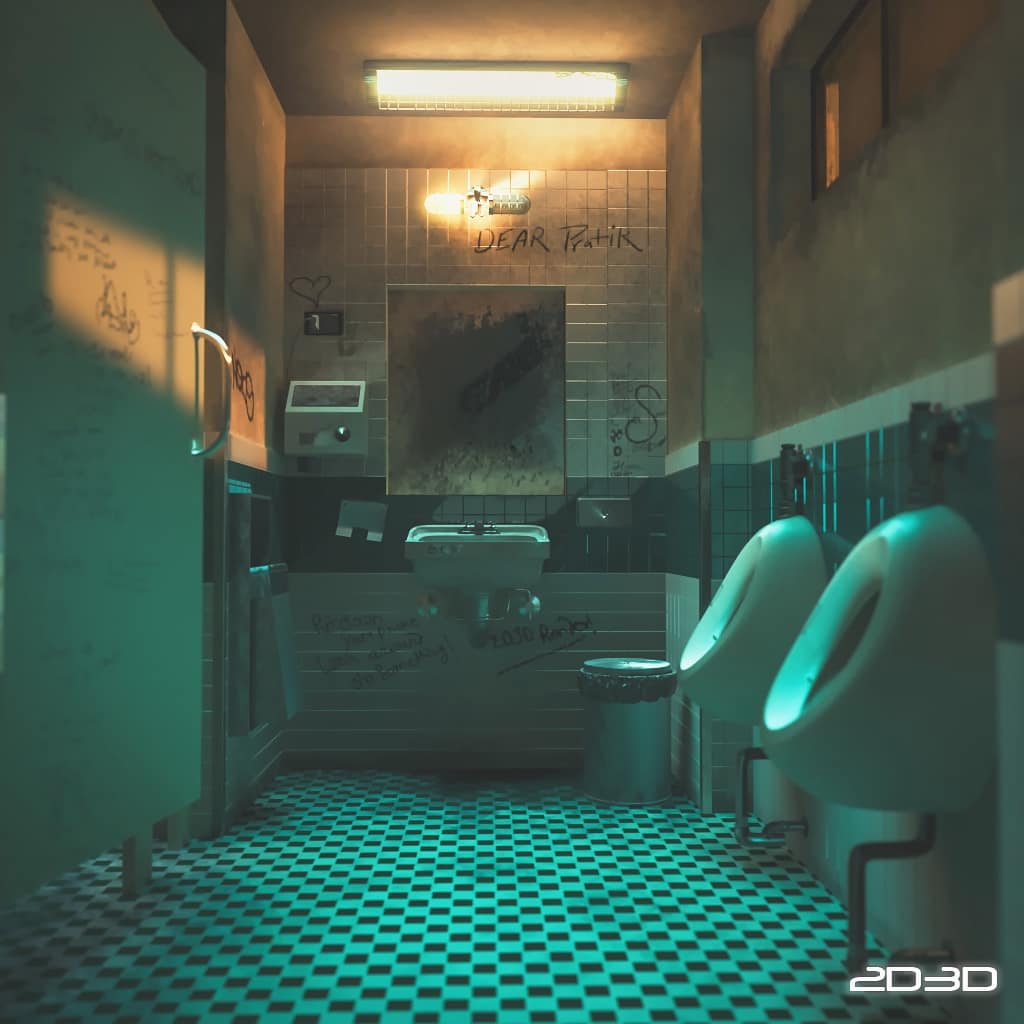 2D3Drenderr's tweet photo. JOKER 

#movieshot #Washroom #Photorealistic #3dmodel #vrayrender #maya #nuke #photoshop https://t.co/QV0BVTYudC