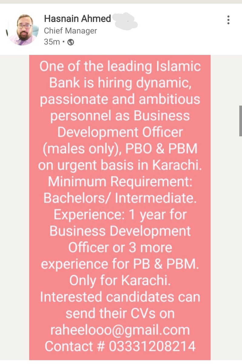 We have many ladies and women who have great knowledge and skill. Seeing an add like this from a leading Pakistani bank is unacceptable. Do you see the issue here?