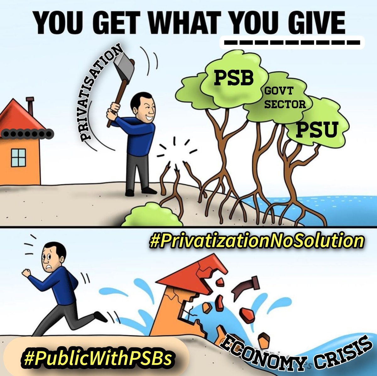 Naman_BKN's tweet image. Think...abt it . 
#PublicWithPSBs.
#PrivatizationNoSolution 
#savePSUs 
#StopPrivatizingIndia