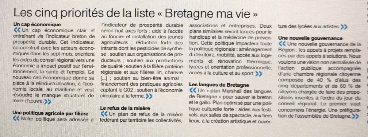 PhilippeNogues's tweet photo. Vous ne savez pas pour qui voter ? Bretagne ma vie &amp; Daniel Cueff c’est:
- Un cap économique ET écologique cohérent 
- Une nouvelle gouvernance de la région
- Un plan de refus de la misère 
- Une politique agricole claire
- Un plan Marshall des langues de Bretagne
#bretagnemavie https://t.co/aHsDUgL8rk
