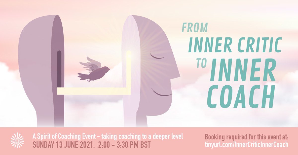 ￼
From Inner Critic to Inner Coach: Sunday 13June, 2:00-3:30pm BST. Book a place & zoom link: gch.brahmakumaris.uk/whatson-full/r…
A Spirit of #Coaching Event with  @judyapps & #JohnMcConnel, exploring how 2train the mind 2support &empower us for a happier & more fulfilling life. #FreeEvent