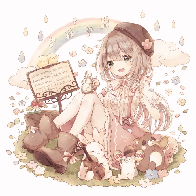#初夏の創作クラスタフォロー祭り
タグ失礼します〜!
童話みたいなかわいいイラストが好きでよく描いています🌼 