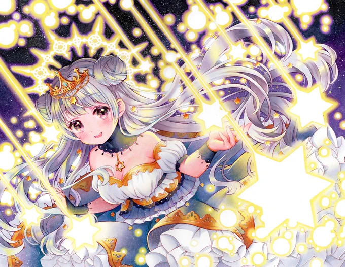 💫✨🌟星のお姫様🌟✨💫

#コピック 