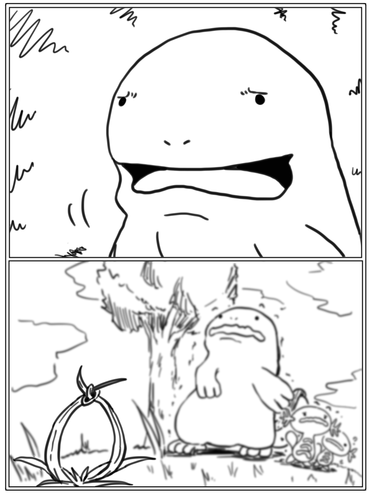 ヌオーとウパーの散歩 ヌオーとウパーの散歩