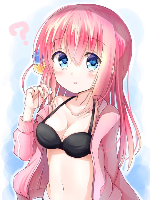 水着ぼっちちゃん描きました⸜( ' ꒳ ` )⸝#ぼっち・ざ・ろっく#ぼっちざろっく #ぼざろ 