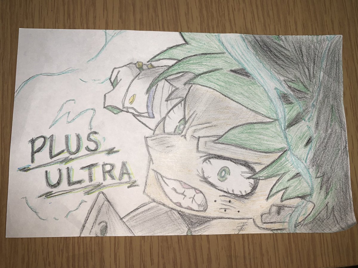 Yuki_N_24's tweet photo. デク描いちゃいました✌️💚
模写だけど😝 https://t.co/trODlAu3ZW