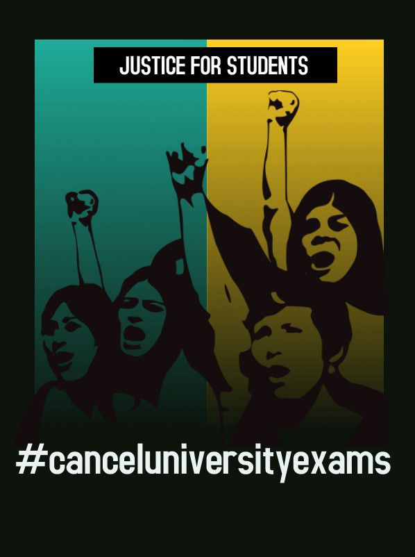 VeenaPr56701808's tweet photo. "How much can you insult?
How long can you ignore? 
Stop this injustice!
CANCEL UNIVERSITY EXAMS"❌#Kerala_CancelAllUniversityExams
@PMOIndia @AsianetNewsML @EduMinOfIndia @vijayanpinarayi @mathrubhumi @manoramanews https://t.co/ELyE52uTPd