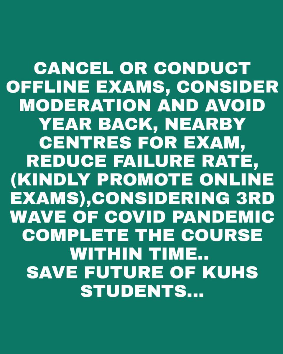 AntonyIreen's tweet photo. @M_e_d_i_c_o_s  Ensure safety of students then conduct exams. https://t.co/TPB5gKHBa4