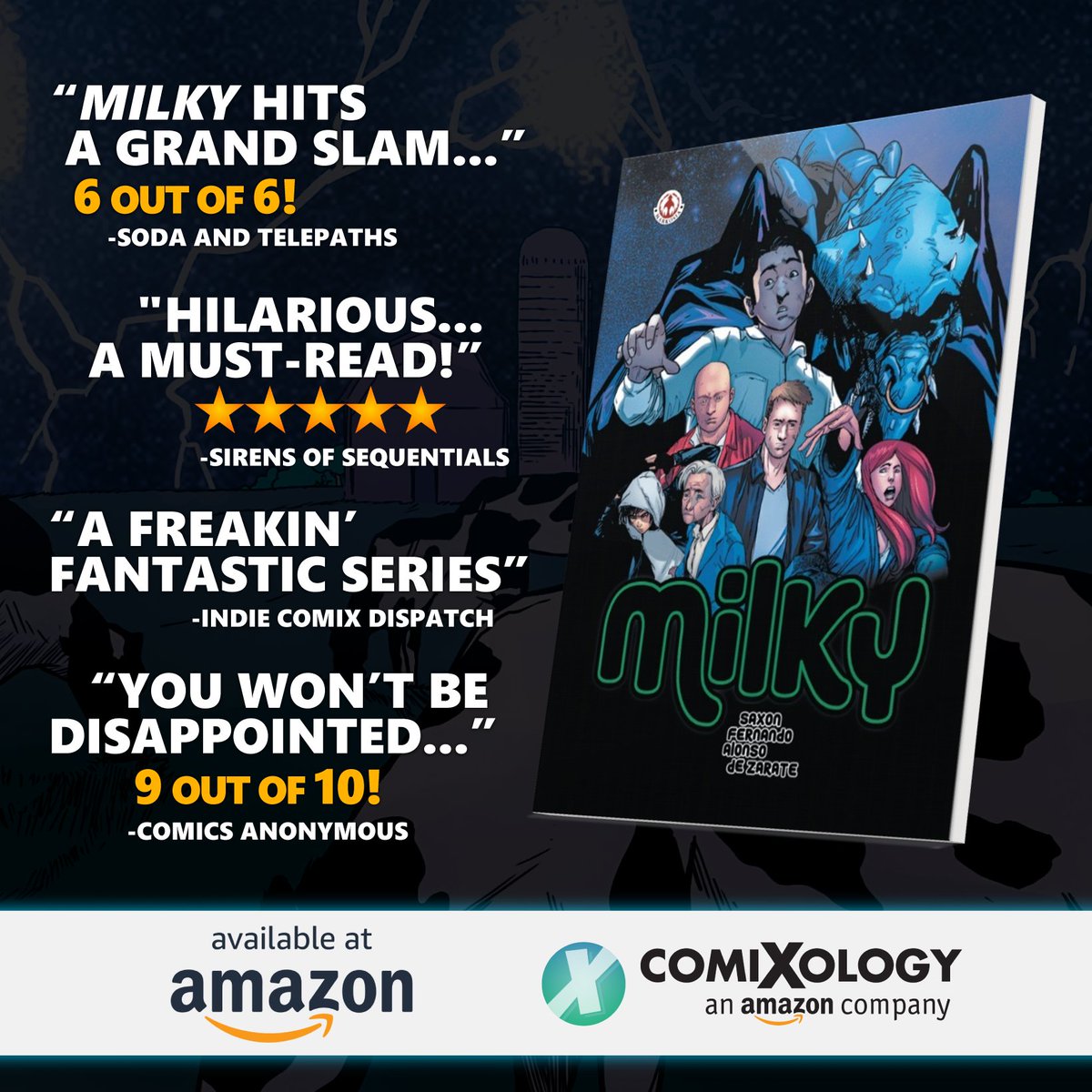 Milky_Comic's tweet photo. NEW Milky hardcover edition coming June 21 from @Markosia! Pre-order now at Amazon. 🙌
👉 https://t.co/oHaWaBxj0H

(If you bought either edition from Amazon and got a kick out of it, why not be awesome and leave a review? 🙏)
👉 https://t.co/oHaWaBxj0H https://t.co/aFLyhk0PVi