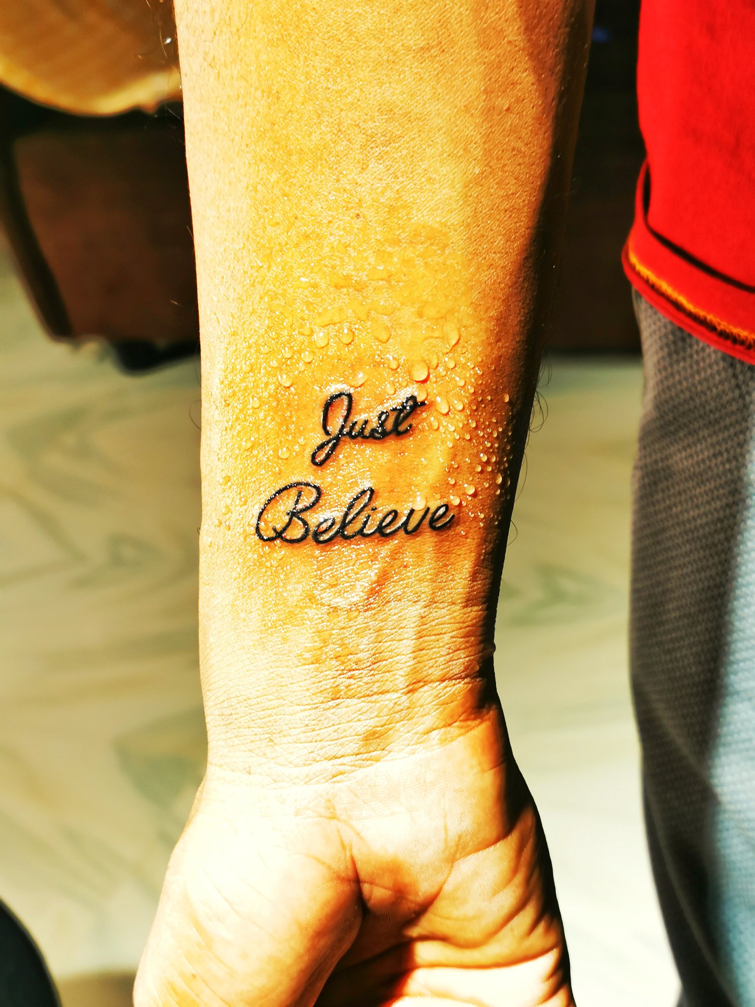 Nihal_Kohli_18 on X: "#BelieveInYourself #justBelieve #Tattoo #SureshRaina  @ImRaina @gayathri170 @hemangkbadani @rainafan3 @ImRaina  https://t.co/M8xPScmfIh" / X