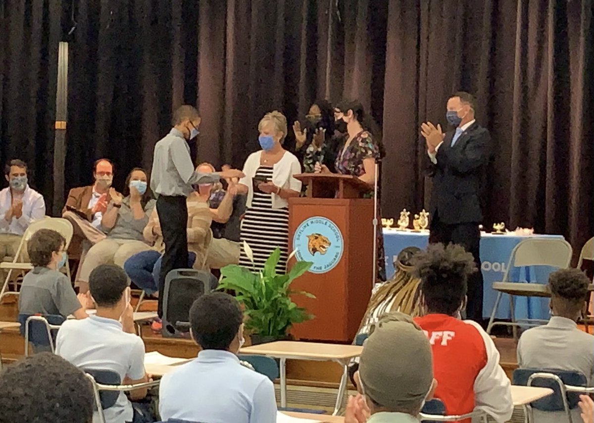 Here’s the moment when TJ received the first ever JAG Award during the 8th grade ceremony! 🐾🏆 <a href="/RedClaySchools/">Red Clay Consolidated School District</a> <a href="/RiseSkyline/">Skyline RISE</a>
