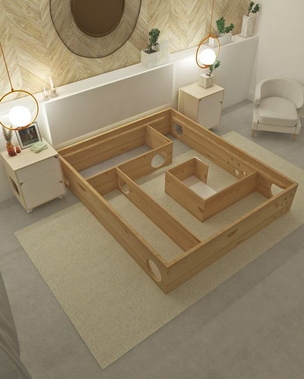 マット下が猫の迷路になっているベッド ナイスアイデア と思いきや 猫飼いは選ばない と大不評 そこに逆転の発想が Togetter