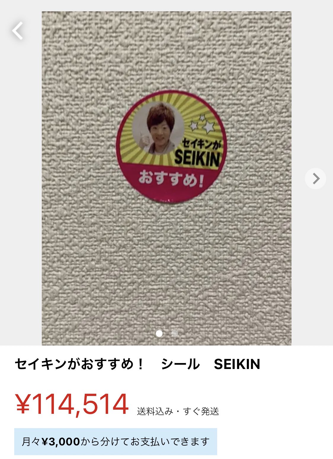 ジャンク品 SEIKINがおすすめ！ シールセイキンが SEIKINおすすめ
