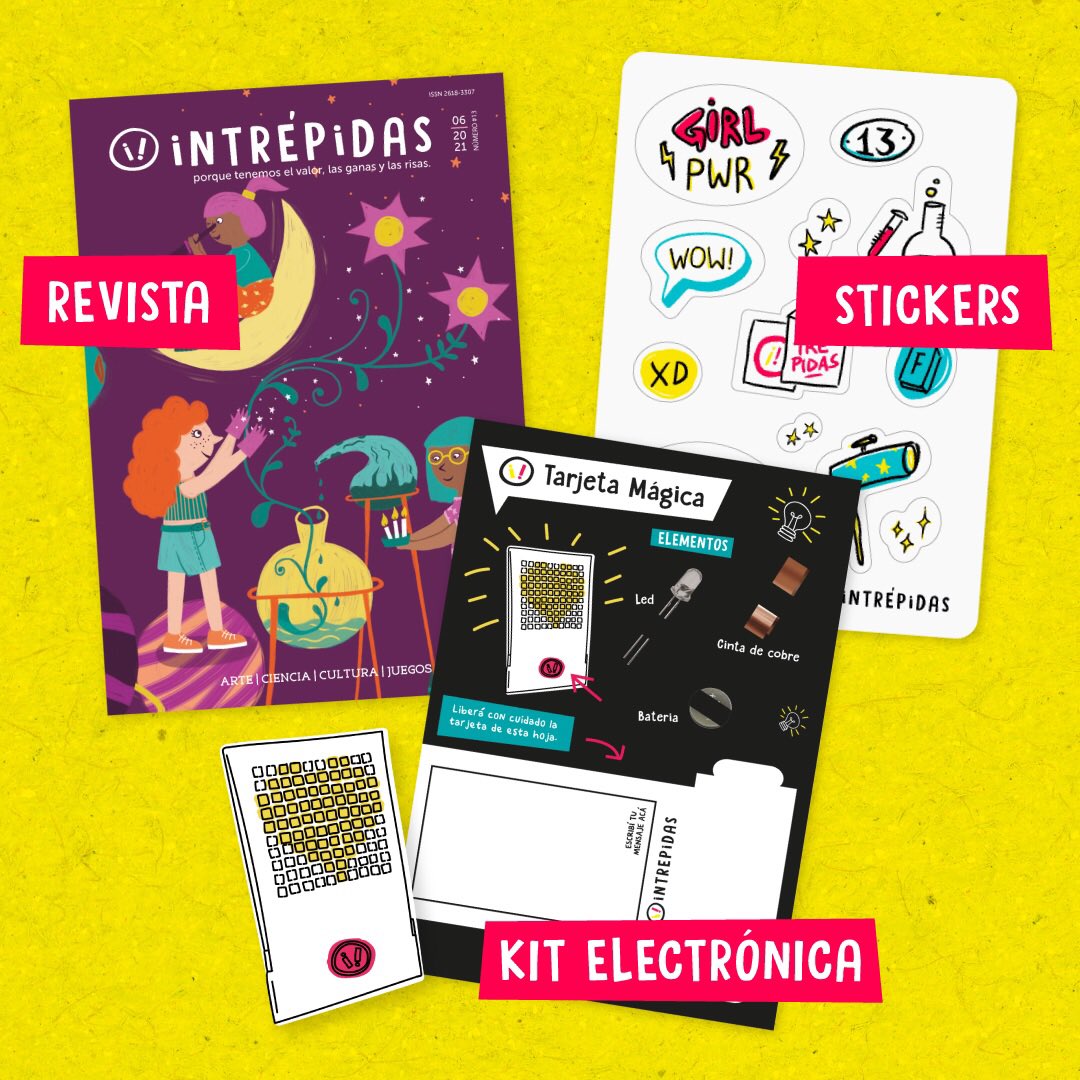 SomosIntrepidas's tweet photo. ¡Llegó la revista 13!
Un número lleno de juegos misteriosos, experimentos mágicos e historias deslumbrantes. Esta vez viene con un KIT para armar tu propia ¡tarjeta luminosa!
Conseguíla en nuestra tienda web y en cualquiera de las #libreriasintrepidas https://t.co/wjlryvIB85