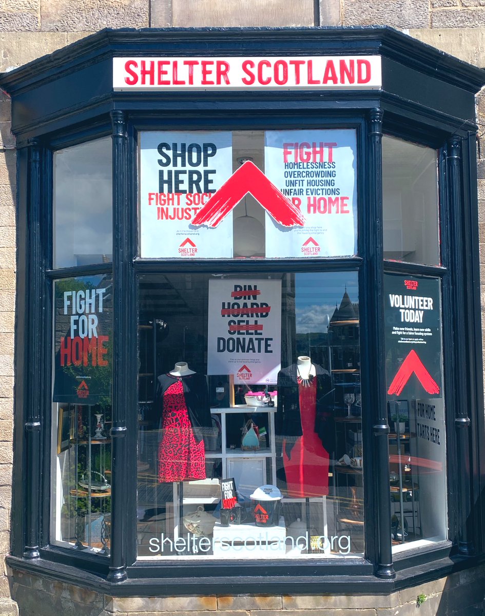 sheltermornings's tweet photo. The signs are up and we are looking good!!!  Really excited to have you all visit and check us out yourselves. #shelterscotland #sheltershopscotland #newbrandsamefight #FightForHome @shelterscotland https://t.co/zwHwgGRPSa