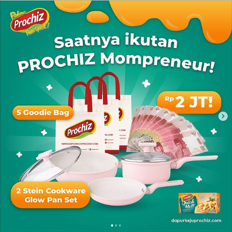 Yuk eksplorasi ide masakan kreatif di rumah untuk dijadikan menu mompreneur, dapatkan hadiah uang tunai senilai 2 juta rupiah, Stein Cookware Glow Pan Set untuk 2 orang pemenang, dan Goodie Bag untuk 5 orang pemenang!

Infonya disini ==> buff.ly/2TVP4ZP