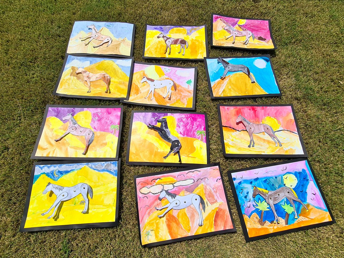 MrMartinRAD's tweet photo. Sapphires class finished off their Arabian Horse Artworks today, and even had a go at creating some StopMotion Animations! Check out their colourful creations! 🏜 🐎 @ReptonADYr4 @ReptonArt https://t.co/y4DMm76ABx