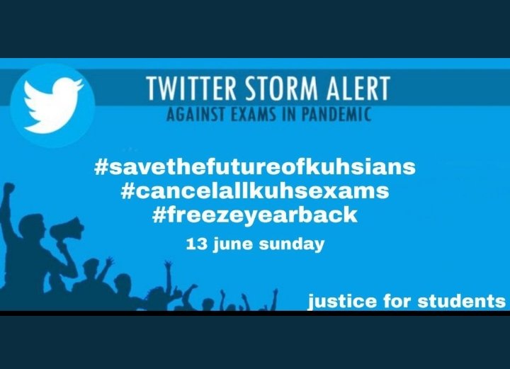 SwathiSarath6's tweet photo. #justiceforkuhsians
#savefutureofkuhsians
#examsonpandamic
 #freezeyearback https://t.co/1sLQydud2J