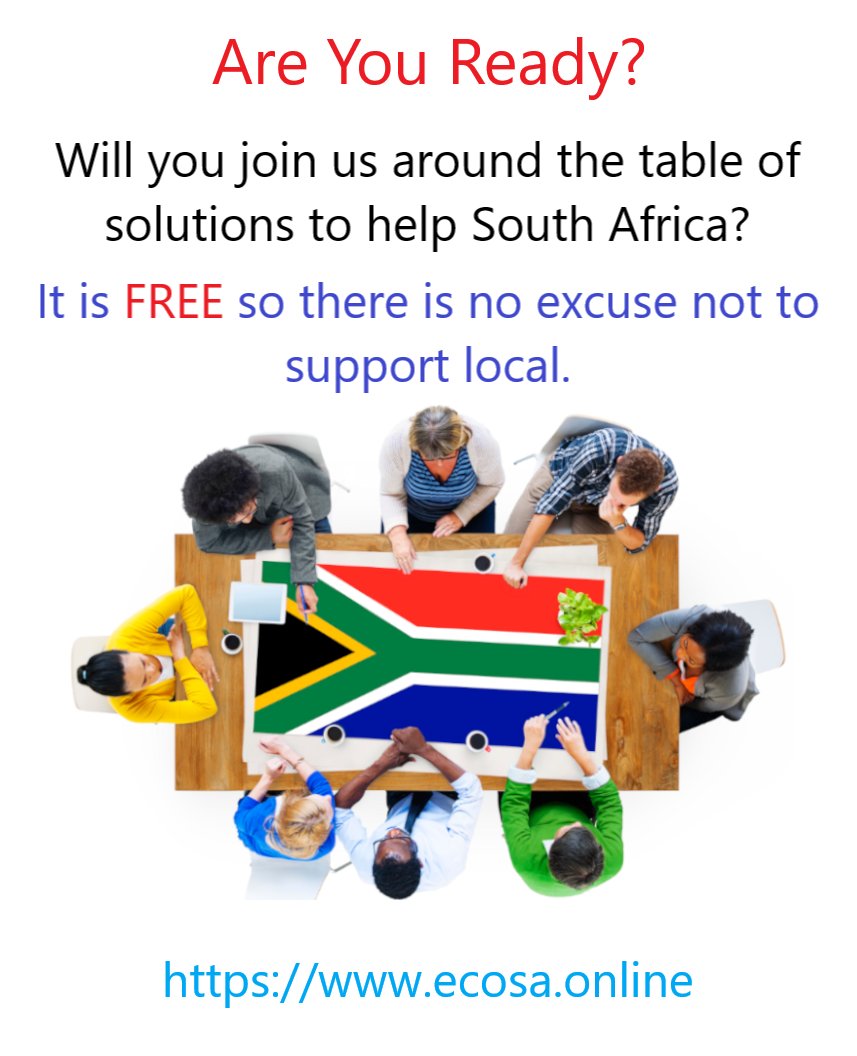 Ecosa_Web's tweet photo. Will you join the table of HOPE to help uplift South African again?

Are you ready to join the growing South African Social Network and become part of the solution?

https://t.co/IePAtAOzUs https://t.co/nzWOjmSCht