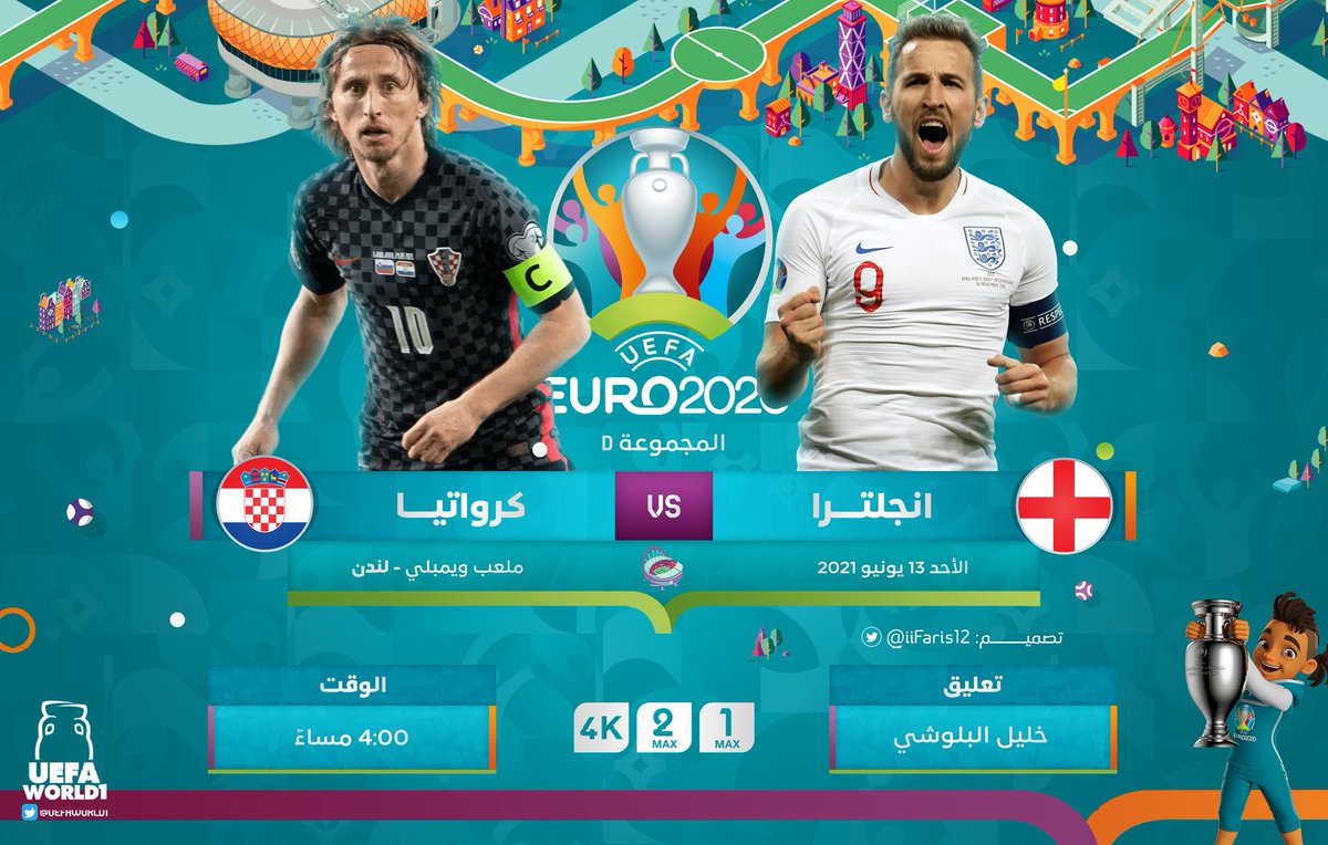 mobiSCORE_app's tweet photo. إنجلترا #ENG × كرواتيا #CRO 
الأحد 13 يونيو 2021
4:00 مساءً بتوقيت مكة
ملعب ويمبلي - لندن
بي ان ماكس 1
تعليق: خليل البلوشي https://t.co/mJnTmKjaFG