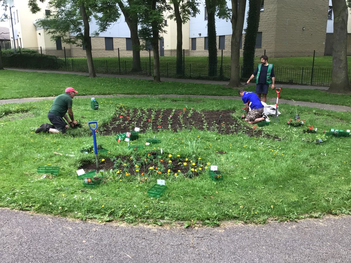 Cudworth Park  (Sunday morning) Susan was our first volunteer, Barnsley Community Build working  with us as always. Our new Development Officer Lawrence. 

In  that small time we have made a difference.
Come and join us let’s make the difference. Become a Friend of the Park