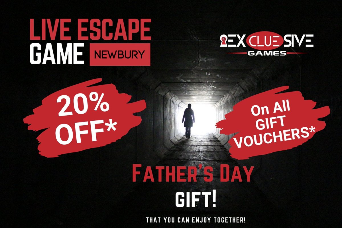 🎁🧩🗝️Escape Game is more than just a gift, it's a memorable EXPERIENCE! It's always a perfect way to treat your Dad to a 5-Star rated immersive and fun game experience on Father's Day! More details on: facebook.com/excluesivegames