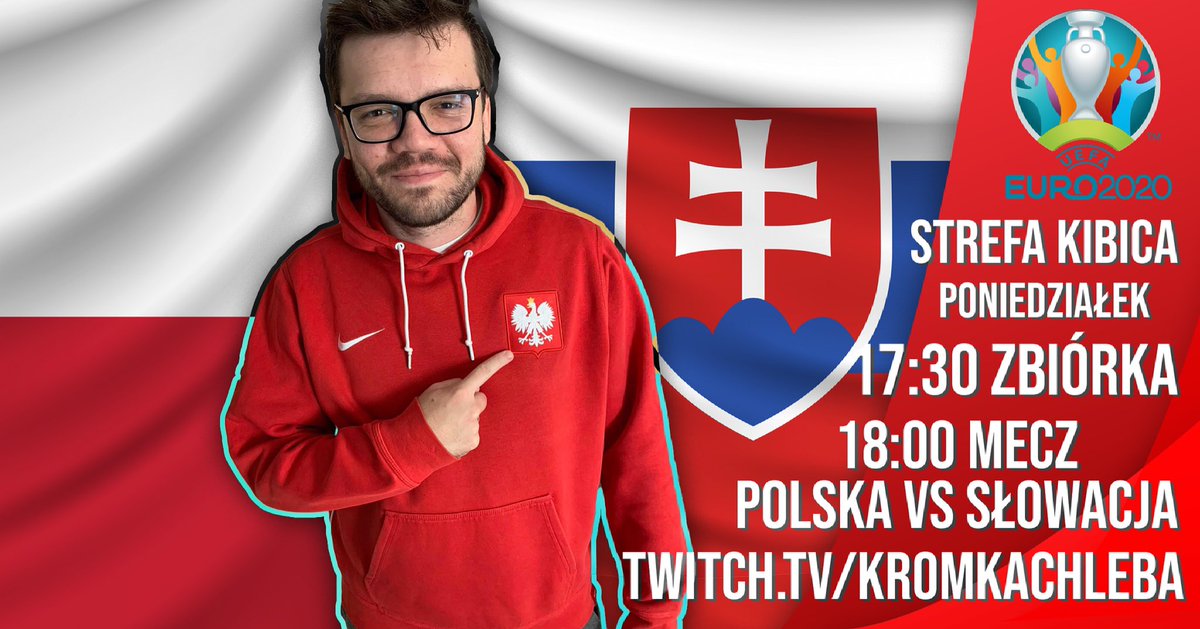 EURO 2020 już rozpoczęte dlatego zapraszam Was na wspólne oglądanie poniedziałkowego meczu naszej Reprezentacji! 🔥

🇵🇱 Polska vs Słowacja 🇸🇰 - przeżyjmy to RAZEM! Do zobaczenia!
#EURO2020 #POLSLO