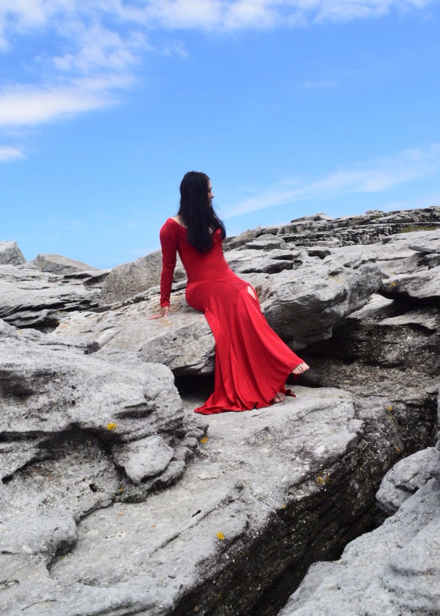 #red fashion dress #beach location shoot #beach view