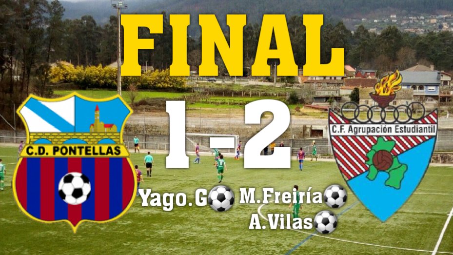 infutbolgalicia's tweet photo. 📢 Final en San Campio. Victoria del Estudiantil sobre el Pontellas en la #FaseDePermanencia.‼

1️⃣ @cdpontellas 
2️⃣ @VistaCf Estudiantil

#TerceiraGalega https://t.co/vipW9ntpPY