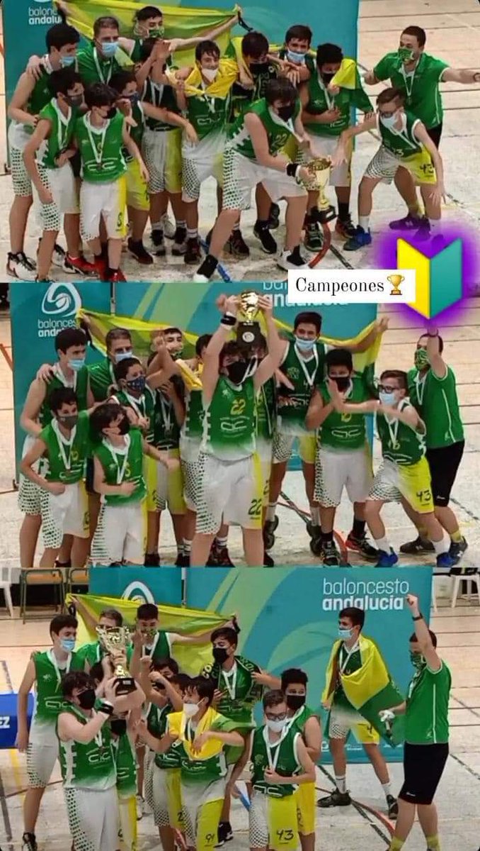 ✌ Felicidades al CB Montera Los Barrios por el ascenso del senior y el campeonato provinvial infantil...Enhorabuena a su Presidente, Junta Directiva, jugadores y técnicos💛💚🏀