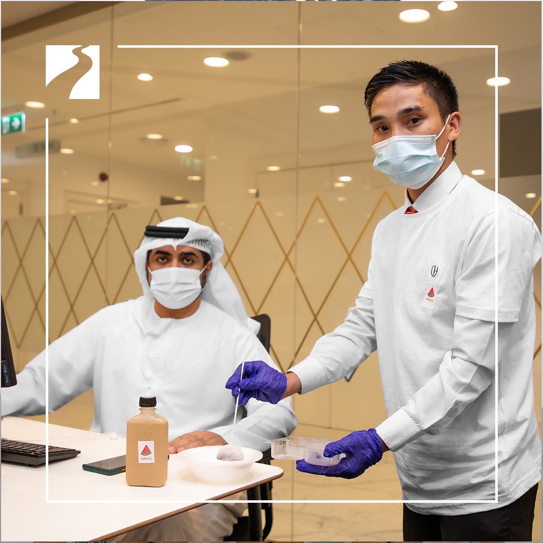 DET_BRL's tweet photo. The #BRLsector of Dubai Economy in coordination with MOISHI UAE f3 coffee & 1 Degree cafe organized the "Bared Ala Albek" initiative by distributing refreshments among employees to spread the spirit of joy during the summer.
#BRLsector #DubaiEconomy #Dubai
@dubai_ded https://t.co/D1PrszOxKC
