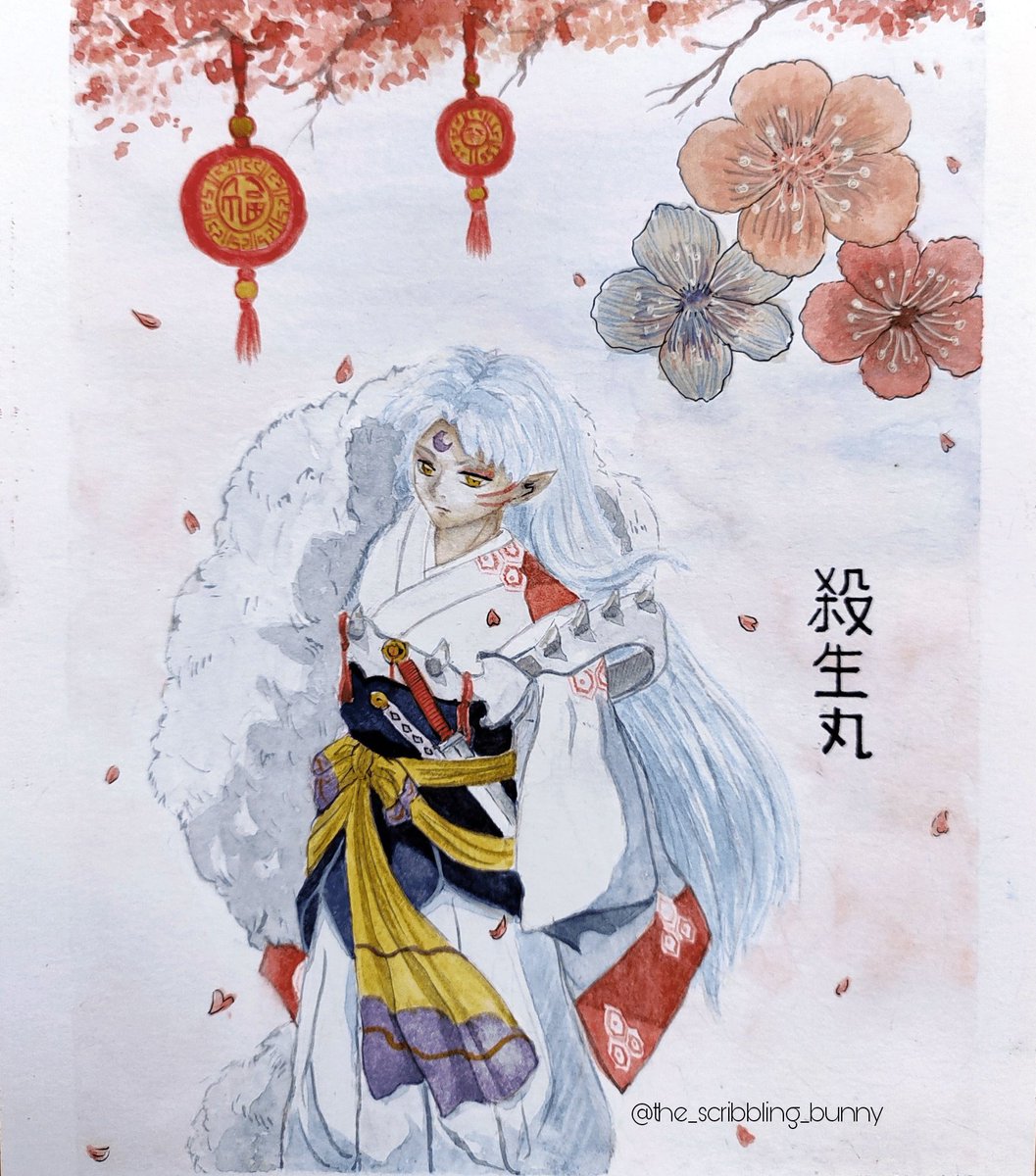 scribbling_the's tweet photo. Sesshōmaru https://t.co/5hyAuof5qe