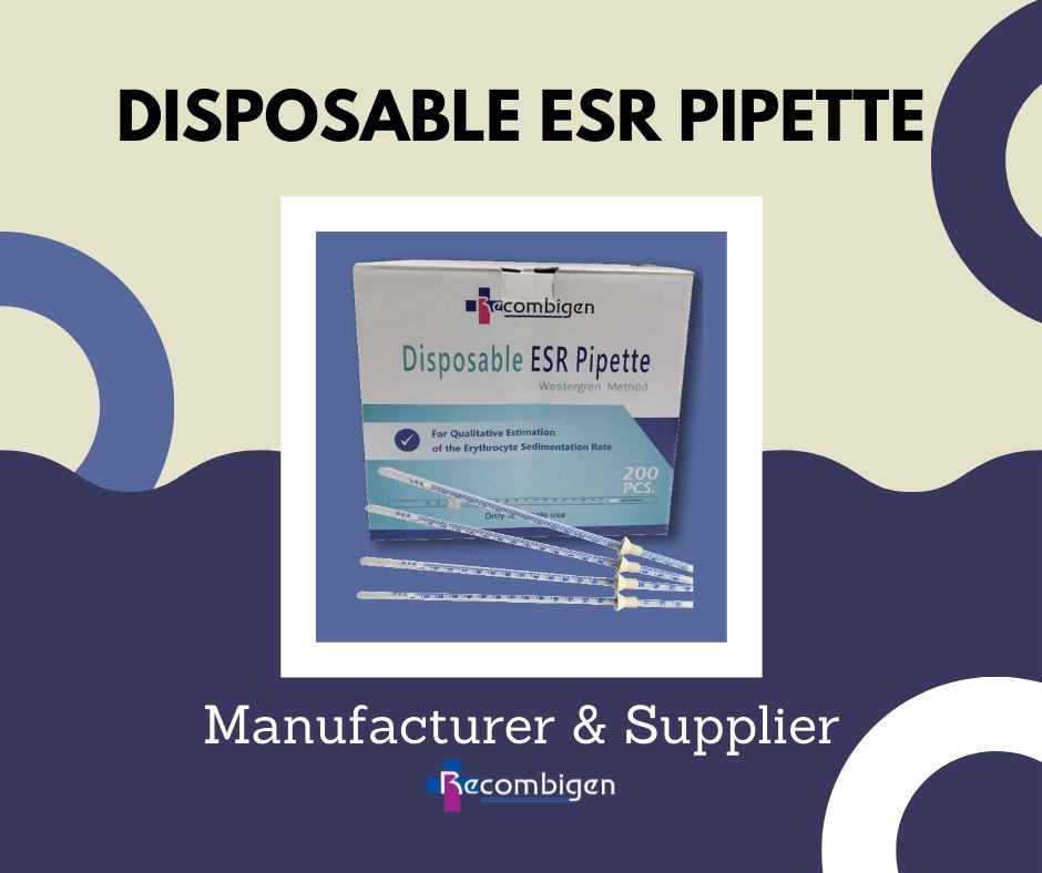 RecombigenLabs's tweet photo. Leading 🏭 Manufacturer &amp; 🚚 Supplier of Disposable ESR Pipettes 🧪

#ESR #Erythrocytesedimentationrate #esrpipettes #pipettes #esrtubes #westergrenpipettes #disposabletubes #manufacturer #producer #supplier #recombigen #laboratories https://t.co/QUZ0OVQ5aC
