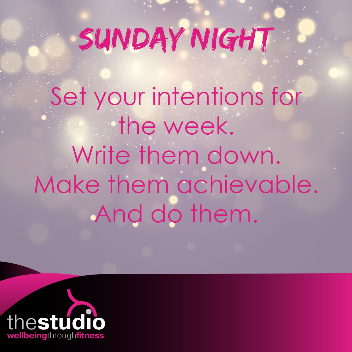 ✨✨ What are your intentions for the coming week? ✨✨