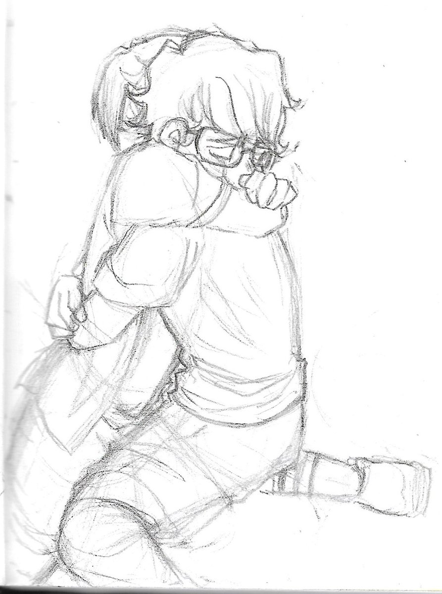oniprince_'s tweet photo. This will be a hommage to the last scene of chapter 8! Richie breaks down in Bill's arms after they escape Pennywise #bichie (not intended) #billdenbrough #richietozier #myart #ItBook #ItNovel #sketch #draft https://t.co/qqqMWsbFko