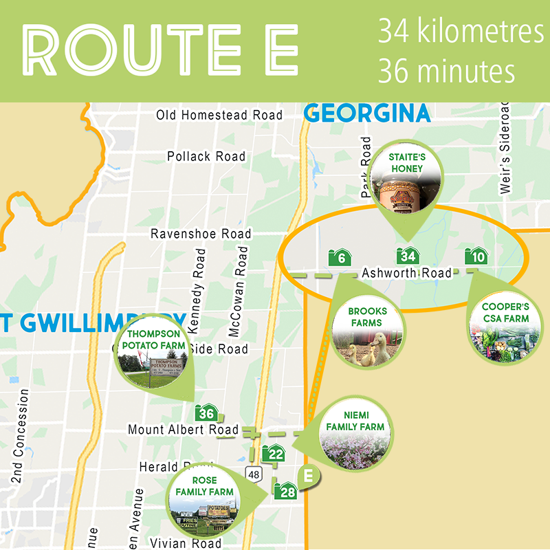 YorkFarmFresh's tweet image. Route E starts in East Gwillimbury to just inside neighbouring Durham Region.  Fresh baked goods, some of the world's best french fries, potatoes and produce are available. 

#passporttofresh #localfoodweek #visitydh