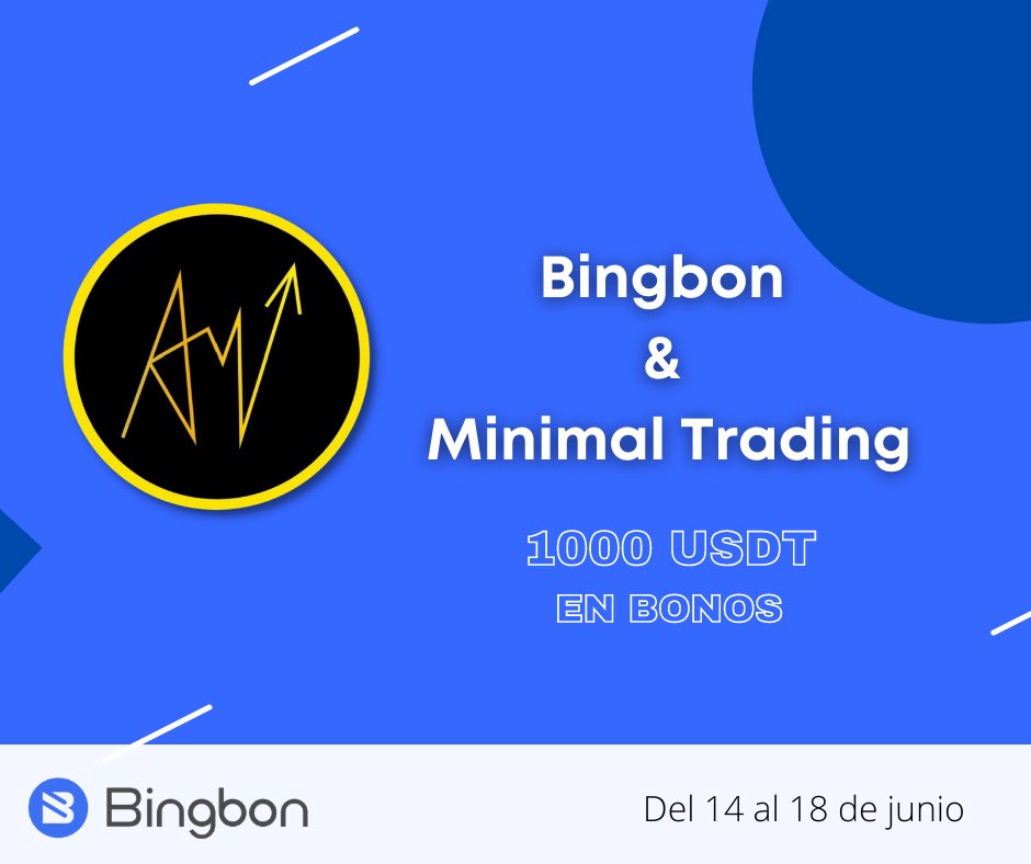 MinimalTrader_'s tweet photo. A partir de mañana  @BingbonOfficial @BingbonLatino y @MinimalTrader_  haremos dinámicas y regalaremos 1000 USDT en bonos, lo único que tienes que hacer para participar es estar registrado con mi link, y darle RT, vete registrando #Bitcoin$btc #trading   https://t.co/MPlnaXGprj https://t.co/ztBZuwVO3B