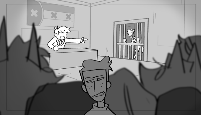 you guys are unreal, tysm for 2000!! we really appreciate all the support you guys have given our work so far!! you guys were too quick for us to get it out by 2000, so heres yet another sneak peek of our castaways animatic (which will be out soon i promise) - 🐀 
