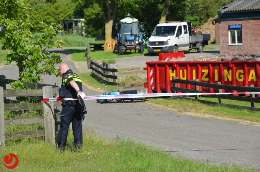Scooterrijder gewond bij eenzijdig ongeval in Blije