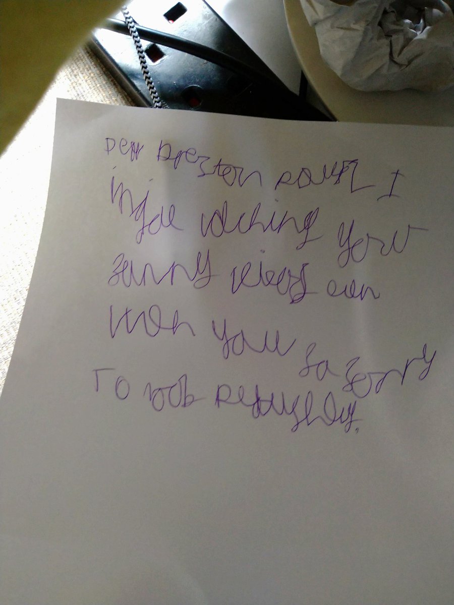 SarahRedTheBest's tweet photo. @Preston A note from my son for you: "Dear Preston Playz, I enjoy watching your funny videos even when you say sorry to Noob plushy" https://t.co/EjH79BjFa2