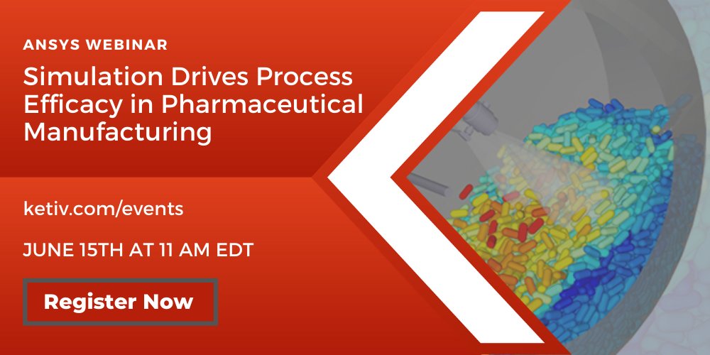 KetivTech's tweet image. Learn how discrete element modeling (DEM) in Ansys Rocky DEM can be applied to several pharmaceutical unit processes, including tablet coating, powder mixing, blending, drying, inhaler design, tablet compaction. Register today! #AnsysSimulation hubs.ly/H0Q20bq0