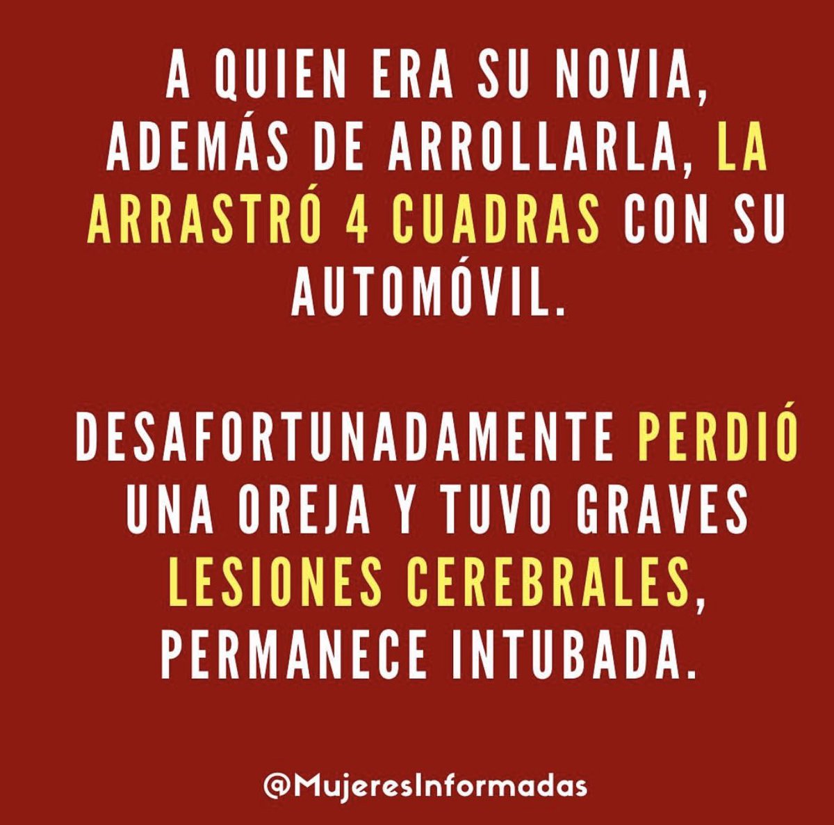 LaTalRenata's tweet photo. Diego Helguera atropelló a su novia y a una amiga de ella ayer en la #CDMX.

Ellas están luchando por su vida, él, un potencial #feminicida. 

Necesito que vean estas fotos 👇🏽
Vamos juntxs a compartir 🙏🏽 https://t.co/pcDitsNDv9