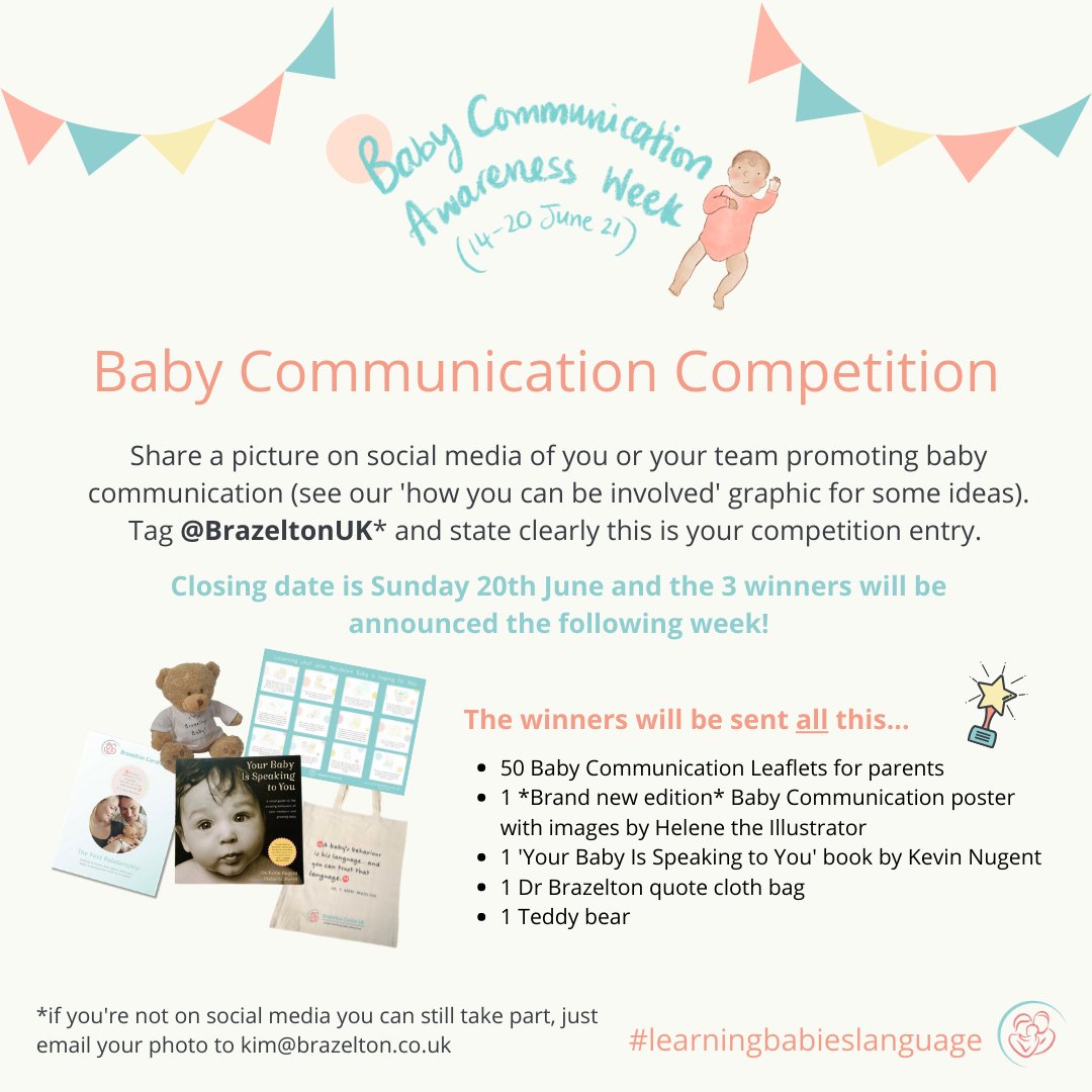 BrazeltonUK's tweet image. #BabyCommunicationWeek is starting tomorrow leading on beautifully from #IMHAW21 as it is a great way to put supporting IMH into practice.😊

Here's package of social media assets to can use to share your support: bit.ly/2TUnlbX

See you tomorrow! #learningbabieslanguage