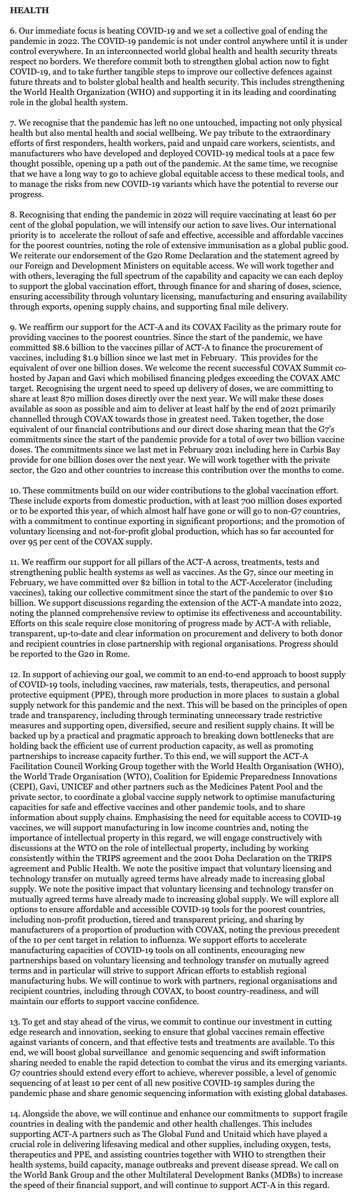 AndrewFeinberg's tweet photo. Here is the final G7 communique. https://t.co/xnxiSTGPxg